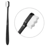 Nano Toothbrush with Travel Case | Ultra Soft Micro-Nano Bristles | For Sensitive Gums, Adults & Kids | Black - Image 5