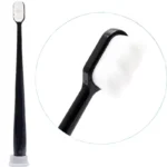 Nano Toothbrush with Travel Case | Ultra Soft Micro-Nano Bristles | For Sensitive Gums, Adults & Kids | Black