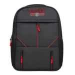 Multi-Functional Travel Backpack | Business Daypack with Laptop Compartment | Black & Red - Image 3