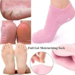 Reusable Silicone Spa Gel Socks for Dry Feet & Cracked Heels | Intensive Moisturizing Overnight Foot Care - Image 3