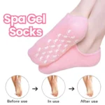 Reusable Silicone Spa Gel Socks for Dry Feet & Cracked Heels | Intensive Moisturizing Overnight Foot Care - Image 4
