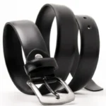 Black Imported Belt | Premium Matt Finish Strap with Elegant Metal Buckle for Formal & Casual Wear - Image 2
