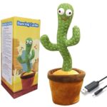 Rechargeable Dancing Cactus Toy with Hat | Interactive Singing, Talking & Dancing Plush for Kids - Image 7