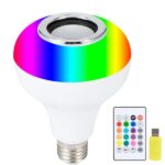2-in-1 Smart LED Bulb with Bluetooth Speaker | RGB Color Light + Remote Control - Image 6