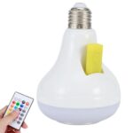 2-in-1 Smart LED Bulb with Bluetooth Speaker | RGB Color Light + Remote Control - Image 4