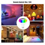 2-in-1 Smart LED Bulb with Bluetooth Speaker | RGB Color Light + Remote Control