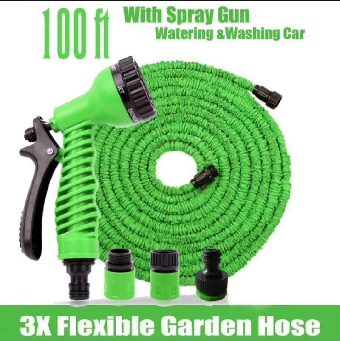 WhatsApp-Image-2024-05-28-at-1.46.05-PM_1726836697.jpg Magic Expandable Hose Pipe 100FT | Flexible, Lightweight Garden Hose with Multi-Spray Gun - Image 1