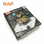 White RAF R.8010B Electric Stove Hot Plate and Cooker with 1000W Power, Thermostat, and Uniform Heating - Image 5