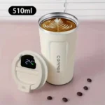 Smart Temperature Coffee Mug | 17oz Insulated Stainless Steel Travel Mug with Leakproof Lid - Image 5