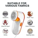 Nova Electric Lint Remover NLR-208 | High Quality Fabric Shaver for Wool & Clothes | Rotary Sharp Blades - Image 2