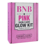 BNB Pink Face Glow Kit | 3-in-1 Skincare Wash Mask SPF Protection Set - Image 8