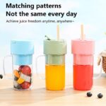 Crusher Juicer 2-in-1 Mini Portable Blender | USB Rechargeable | 6-Blade High-Speed Juicer | Random Color - Image 4