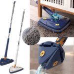 360° Twist Rotatable Triangle Mop with Long Handle Auto Squeeze Design for Floor, Wall, and Ceiling Cleaning - Image 2