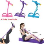 Tummy Trimmer | Foot Pedal Resistance Band | Elastic Sit-Up Pull Rope | Fitness & Yoga Trainer | Random Colors - Image 8