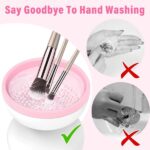 Electric Makeup Brush Cleaner Machine | Automatic USB Rechargeable Brush Washer | Gentle Silicone Cleaning - Image 4