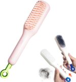 Self-Cleaning Hair Brush & Telescopic Comb | Detangling Brush with One-Pull Cleaning Mechanism | Random Color - Image 6