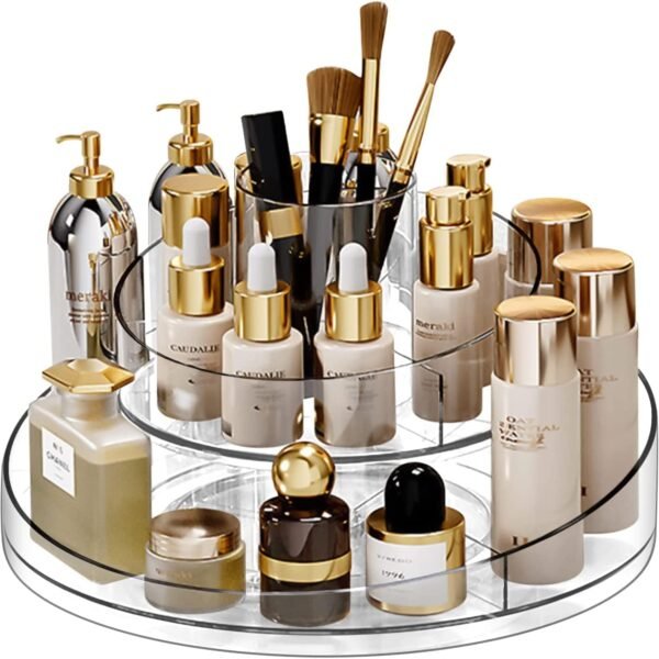 360° Rotating Makeup Organizer Tray