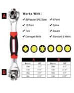 Multi-Size Rotating-Head Wrench – detail