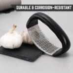 Stainless Steel Garlic Press Rocker - detail view