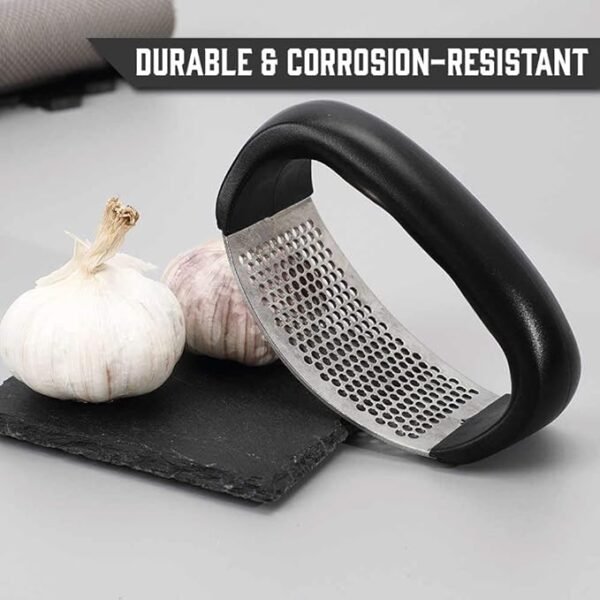 Stainless Steel Garlic Press Rocker - detail view