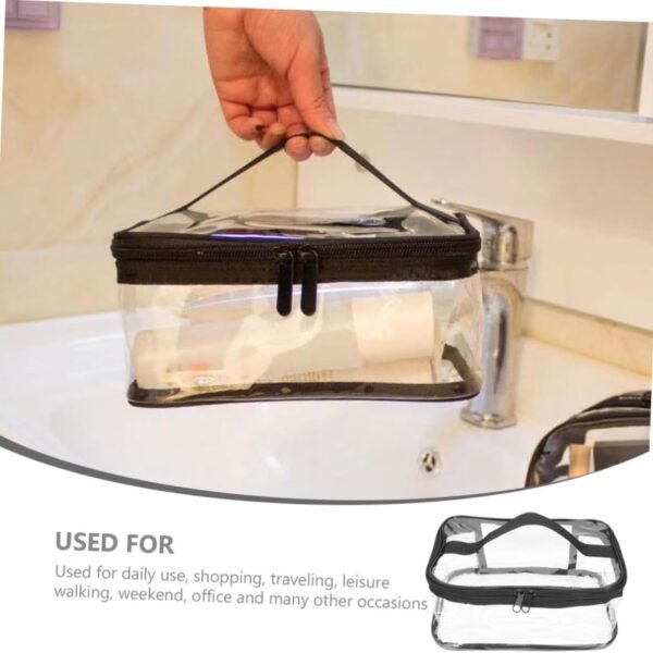 Clear Travel Makeup & Toiletry Bag - detail view