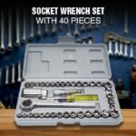 40-Piece Socket & Screwdriver Tool Set
