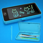 Pencil Case with LCD Writing Pad & Stylus, Random Colour – detail