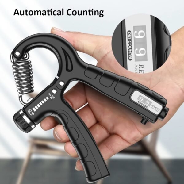 Adjustable Hand Gripper with Rep Counter, Random Colour