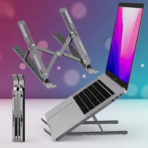 Adjustable Foldable Metal Laptop Stand with Cover