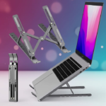 Adjustable Foldable Metal Laptop Stand with Cover