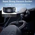 360° Magnetic Car Phone Mount with Suction Base