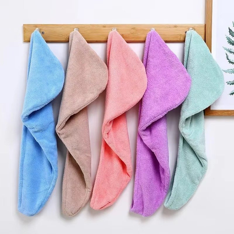 Microfiber Hair Drying Towel Wrap - product view Microfiber Hair Drying Towel Wrap